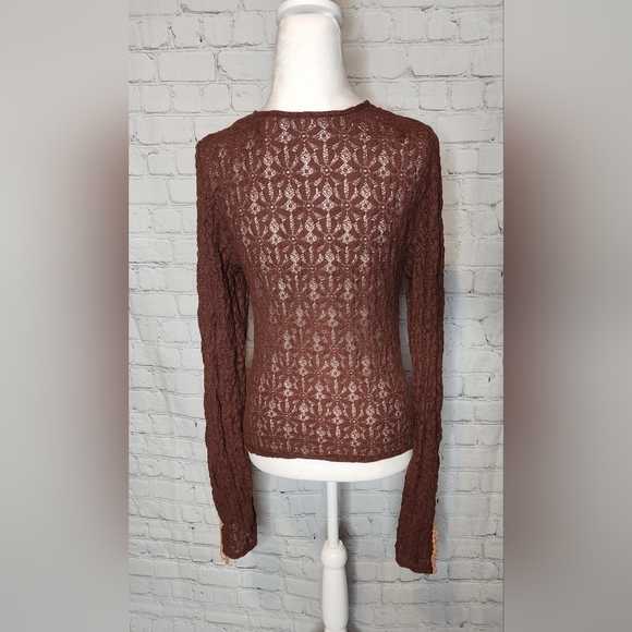 Free People Lace Ruched Top - Picture 5 of 9